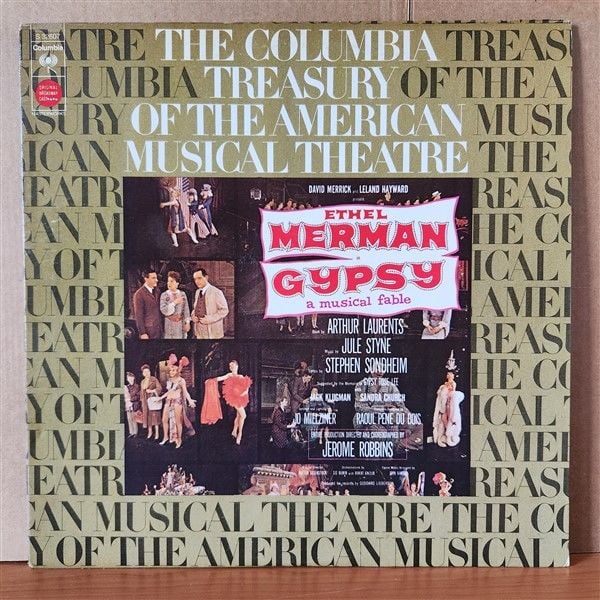 GYPSY - A MUSICAL FABLE / DAVID MERRICK, LELAND HAYWARD, ETHEL MERMAN (1973) - LP 2.EL PLAK
