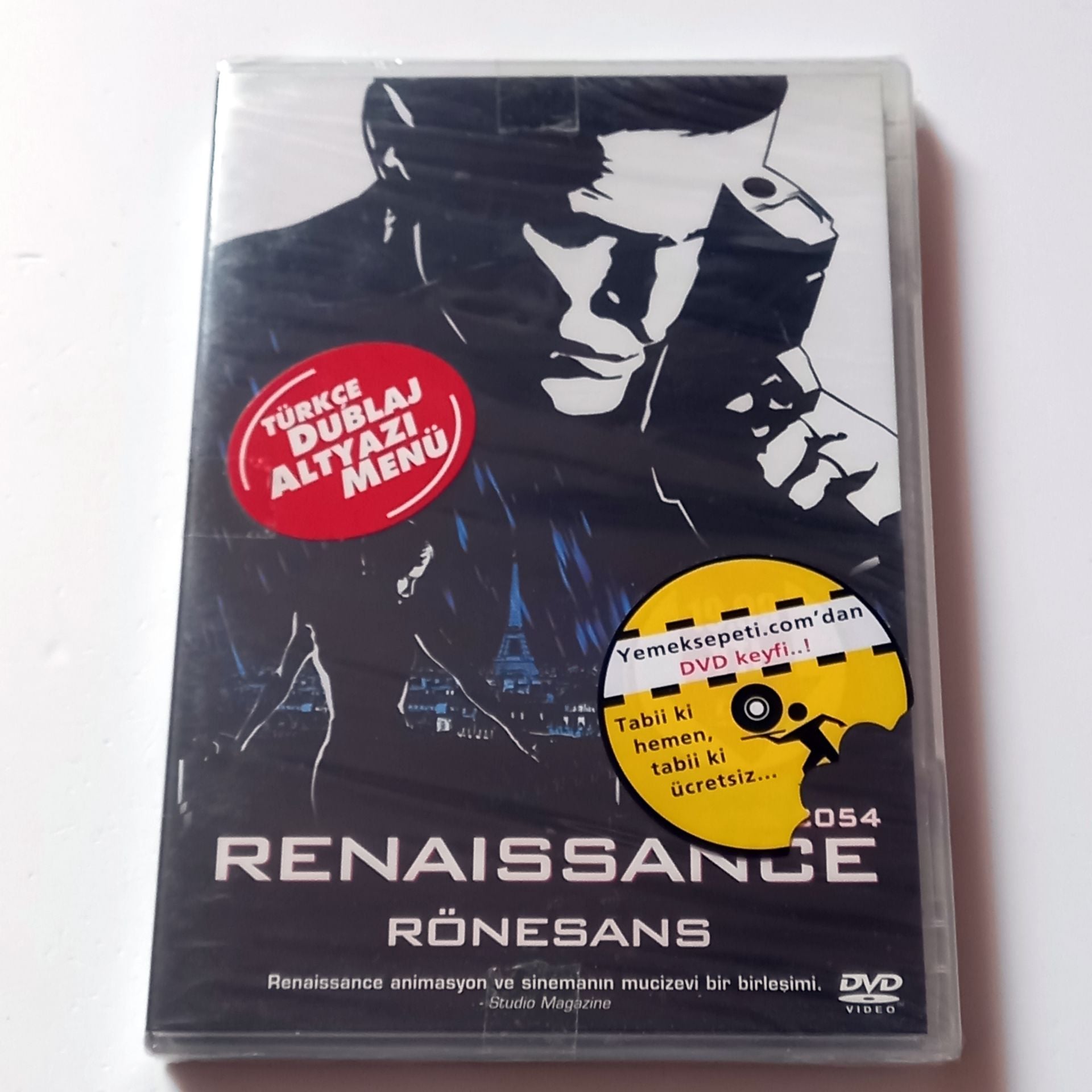 RENAISSANCE - RÖNESANS - ANİMASYON, SESLENDİRENLER: DANIEL CRAIG, ROMOLA GARAI, IAN HOLM - DVD AMBALAJINDA SIFIR