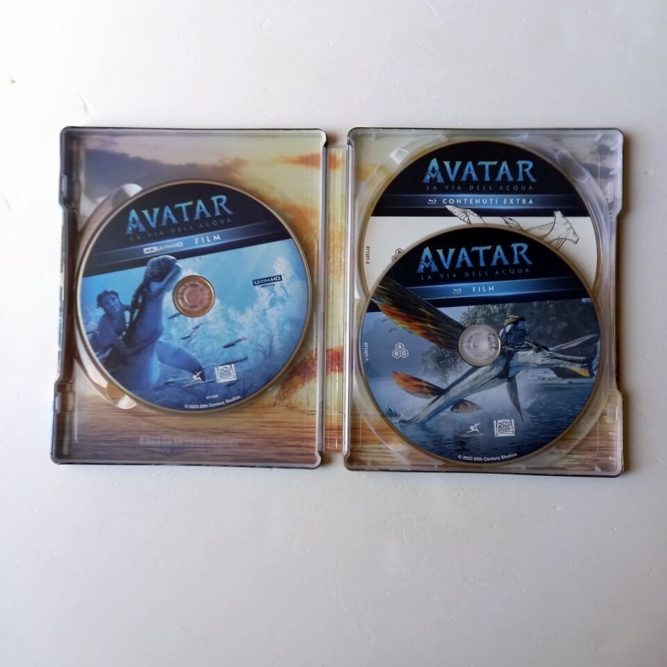 AVATAR: THE WAY OF WATER - SAM WORTHINGTON, ZOE SALDANA - YÖN.: JAMES CAMERON - 3BLU-RAY 4K STEELBOOK METAL KUTU 2.EL TÜRKÇE ALTYAZI YOKTUR