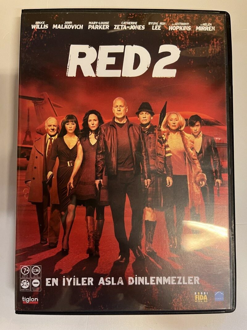 RED 2 - BRUCE WILLIS - JOHN MALKOVICH - CATHERINE ZETA-JONES - ANTHONY HOPKINS - DVD 2.EL