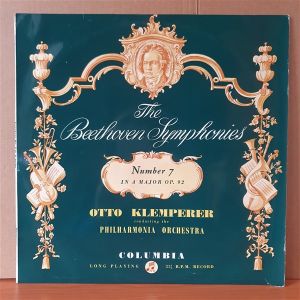 THE BEETHOVEN SYMPHONIES / NUMBER 7 IN A MAJOR OP. 92 / OTTO KLEMPERER, PHILHAMONIA ORCHESTRA (1956) - LP 2.EL PLAK