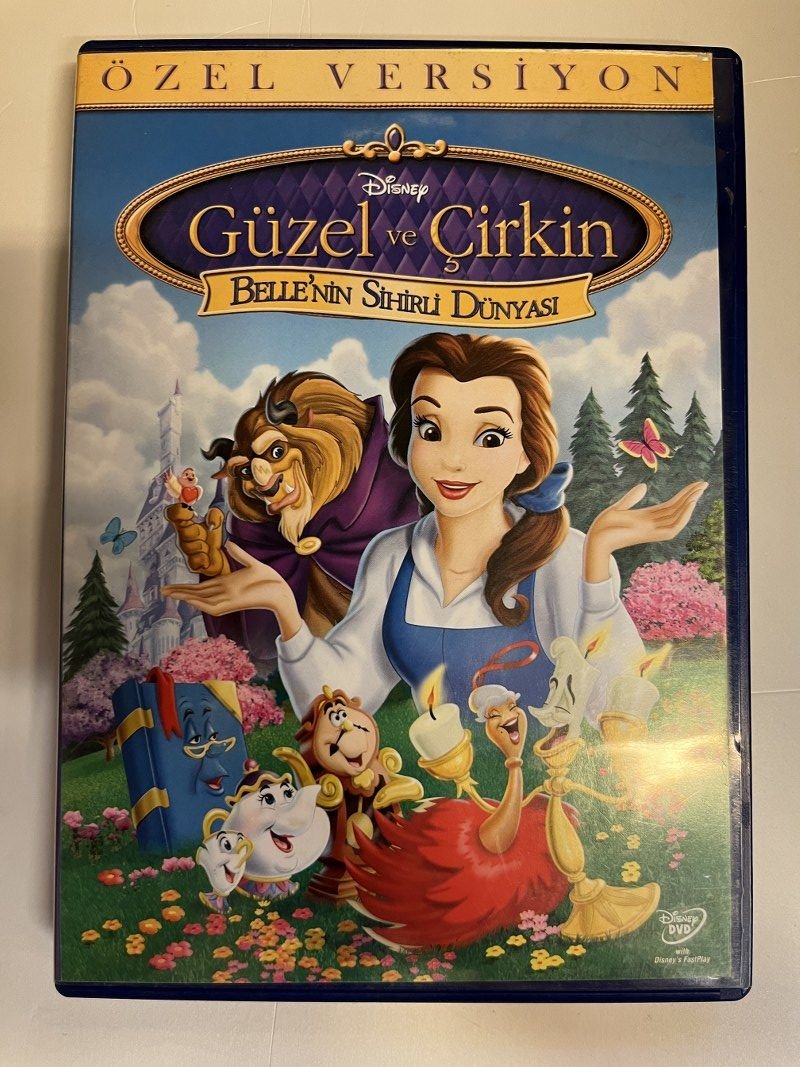 BEAUTY AND THE BEAST BELLE'S MAGICAL WORLD - GÜZEL VE ÇİRKİN BELLE'NİN SİHİRLİ DÜNYASI - DISNEY ANİMASYONU - DVD 2.EL