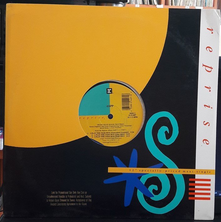 ZAPP - I PLAY THE TALK BOX (1989) - 12'' MAXI SINGLE VINYL PLAK 2.EL