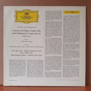 LUDVIG VAN BEETHOVEN: TRIPLE CONCERTO / RADIO SYMPHONY ORCHESTRA BERLIN, FERENC FRICSAY - LP 2.EL PLAK