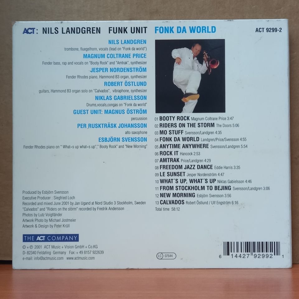 NILS LANDGREN FUNK UNIT - FONK DA WORLD (2001) - CD 2.EL