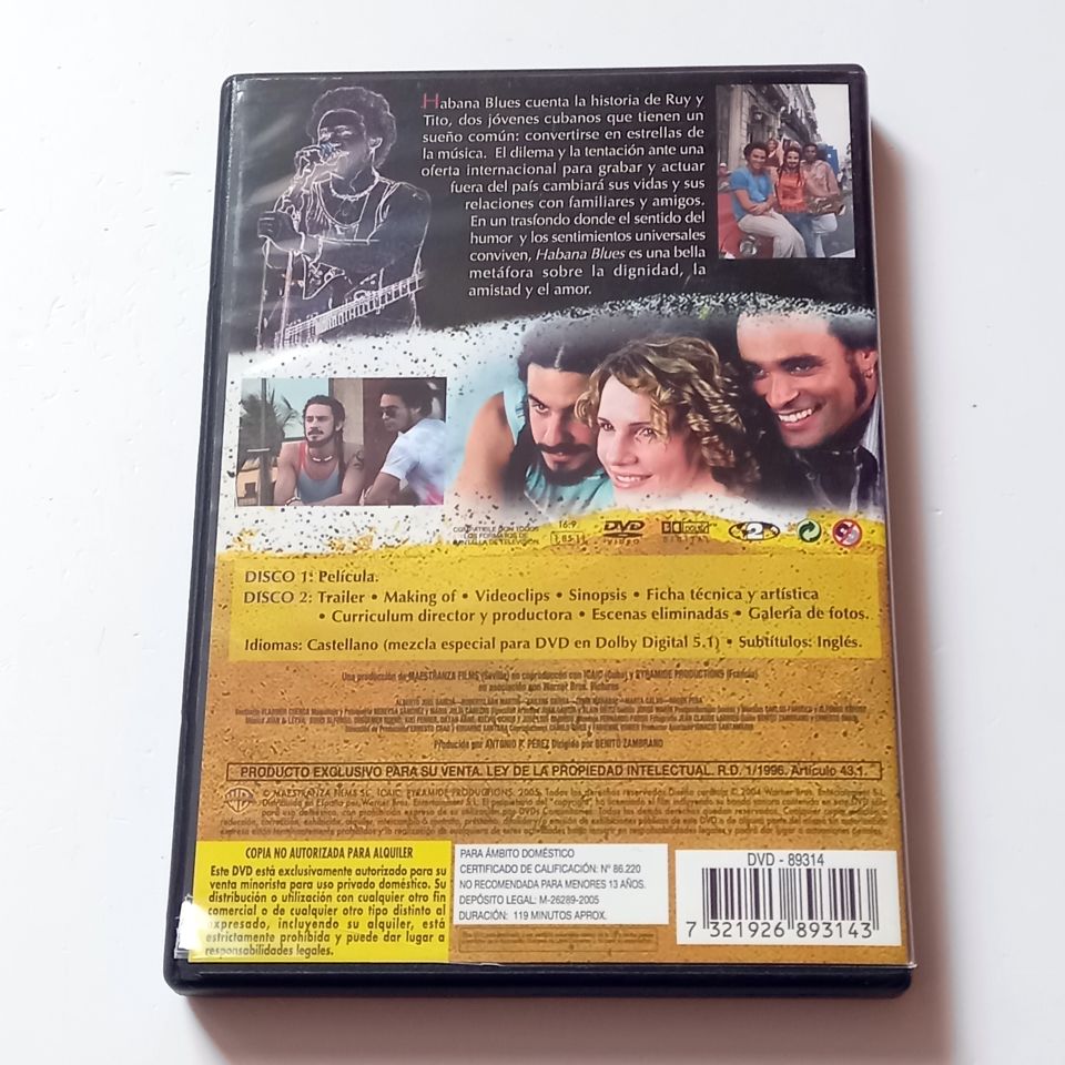 HABANA BLUES - ALBERTO JOEL GARCIA, ROBERTO SAN MARTIN, YAILENE SIERRA, YÖN.: BENITO ZAMBRANO - 2 DVD 2.EL TR ALTYAZI YOKTUR