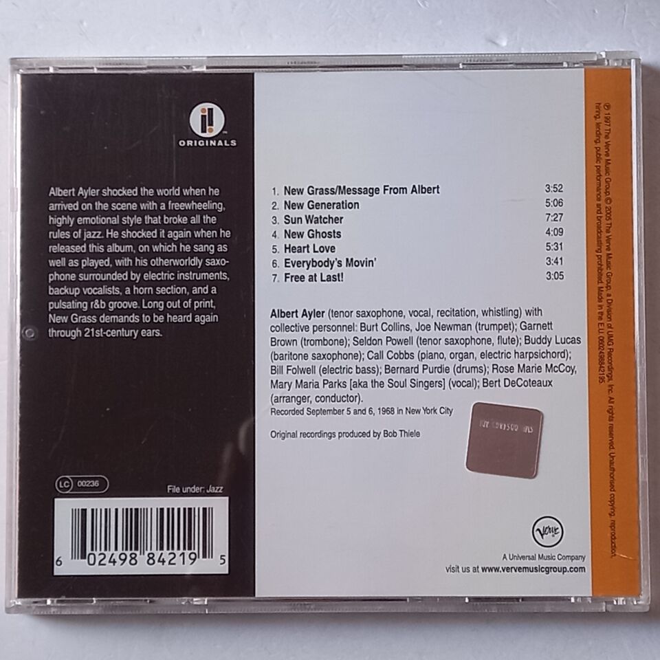ALBERT AYLER – NEW GRASS (1969) - CD 2005 REMASTERED REISSUE 2.EL