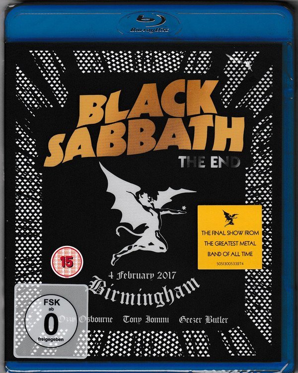 BLACK SABBATH - THE END 4 FEBRUARY 2017 BIRGMINGHAM  - BLU-RAY SIFIR