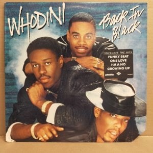 WHODINI - BACK TO BLACK (1986) - LP CUT OUT /  FUNK HIP HOP R'N'B 2.EL PLAK
