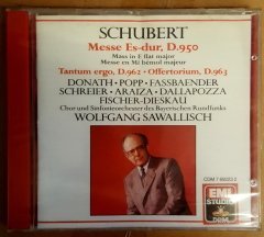 SCHUBERT (MASS IN E FLAT MAJOR/TANTUM ERGO/OFFERTORIUM) - W.SAWALLLISCH - CD MADE IN UK SIFIR