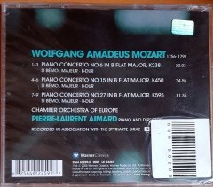 MOZART PIANO CONCERTOS 6, 15 & 27 / PIERRE-LAURENT AIMARD, CHAMBER ORCHESTRA OF EUROPE (2005) CD SIFIR