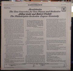 MENDELSSOHN: THE TWO CONCERTOS FOR TWO PIANOS AND ORCHESTRA, ARTHUR GOLD & ROBERT FIZDALE - PLAK 2.EL