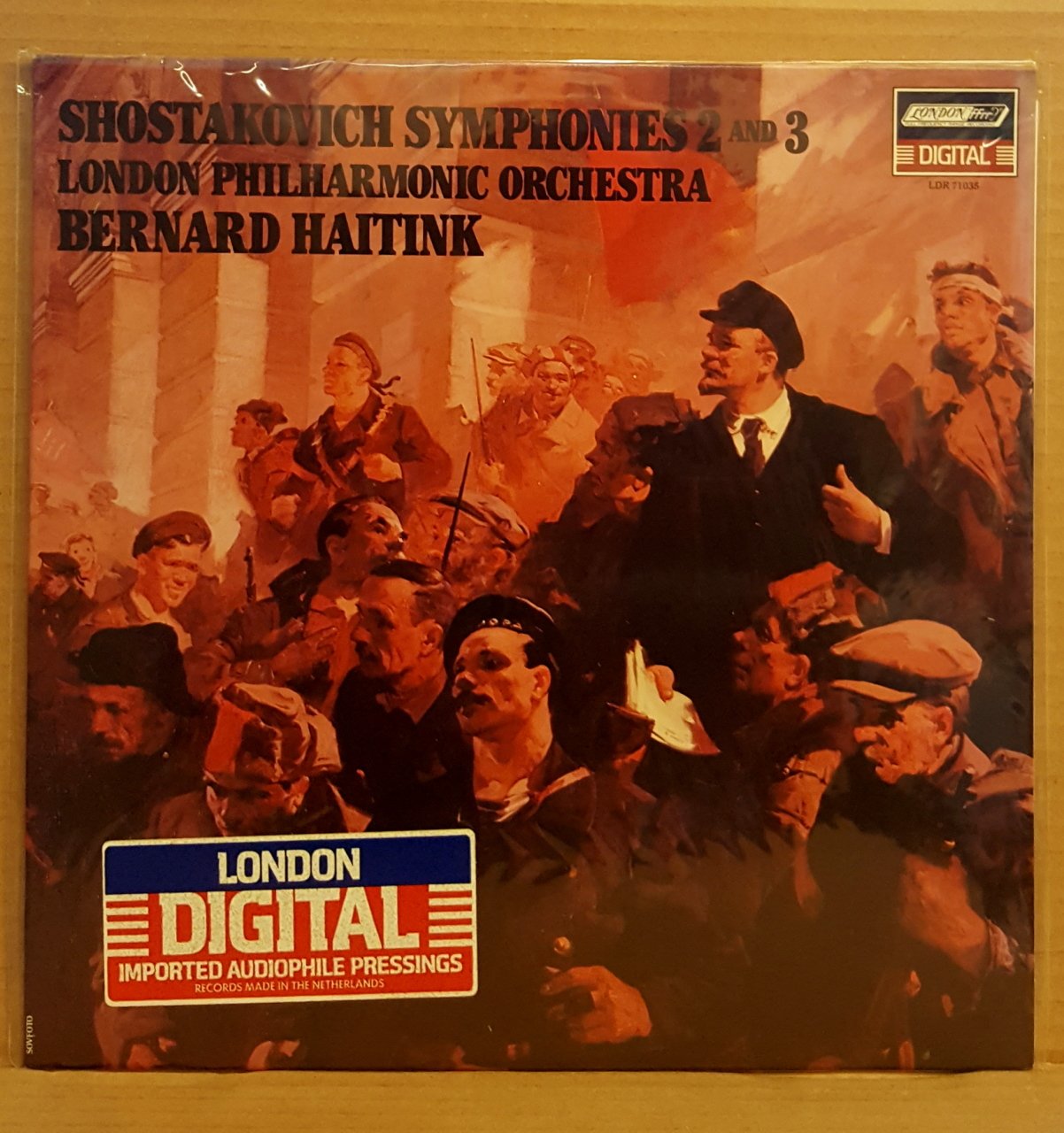 SHOSTAKOVICH - SYMPH NO 2 & 3 / BERNARD HAITINK LONDON PHILHARMONIC - LP DÖNEM BASKI SIFIR PLAK