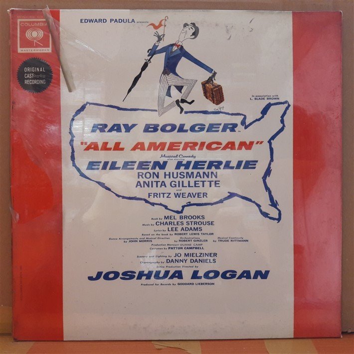 ALL AMERICAN - JOSHUA LOGAN - MUSICAL - DÖNEM BASKISI SIFIR LP PLAK