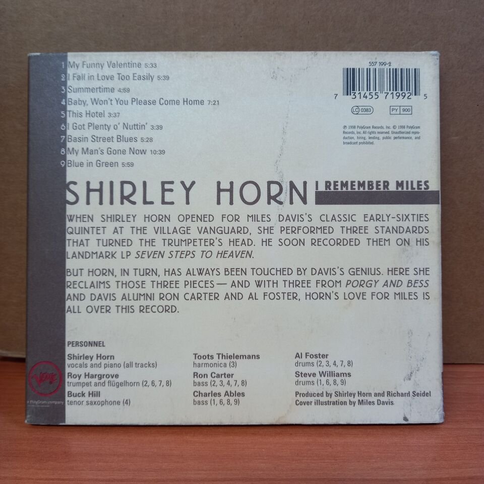SHIRLEY HORN - I REMEMBER THIS (1991) - CD 2. EL