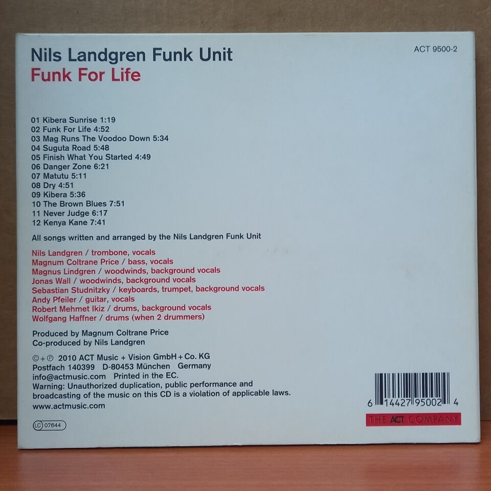 NILS LANDGREN FUNK UNIT - FUNK FOR LIFE (2010) - CD 2.EL