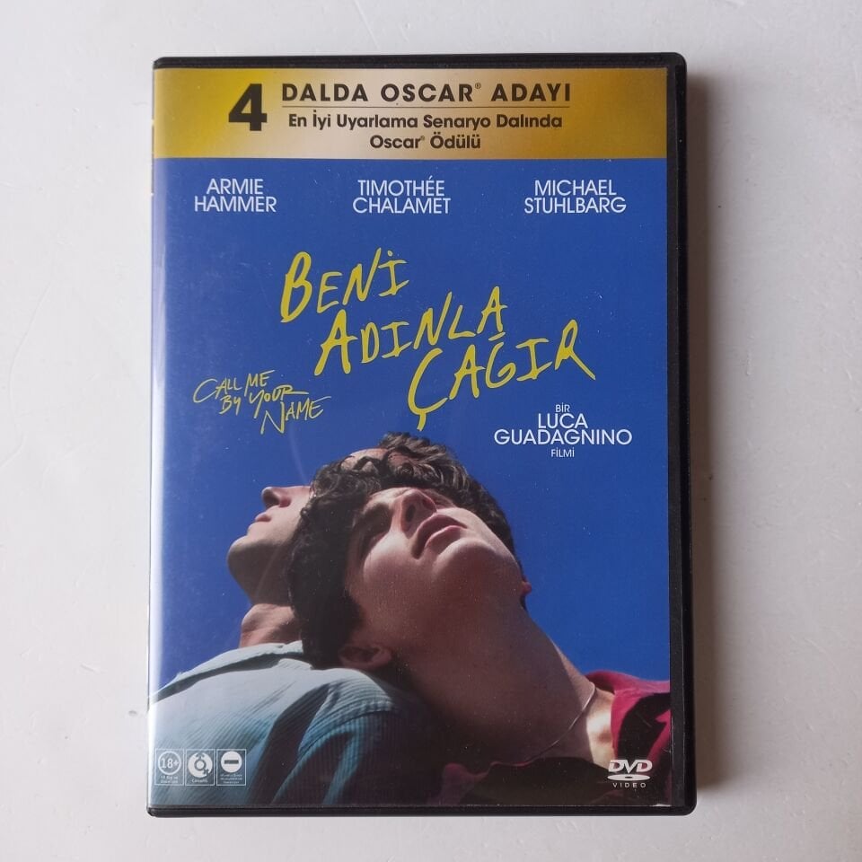 BENİ ADINLA ÇAĞIR - CALL ME BY YOUR NAME - ARMIE HAMMER - TIMOTHEE CHALAMET - DVD 2.EL