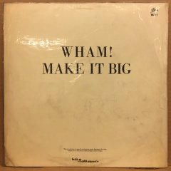 WHAM - MAKE IT BIG (CARELESS WHISPER) GEORGE MICHAEL 2.EL PLAK YERLİ BASKI