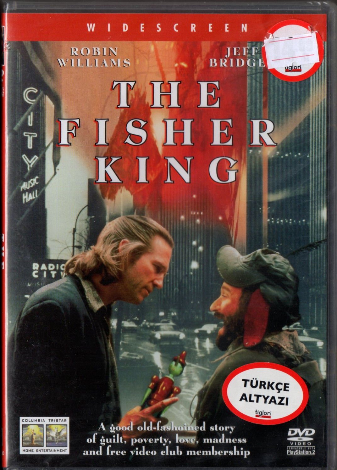 THE FISHER KING - ROBIN WILLIAMS - JEFF BRIDGES - DVD AMBALAJINDA SIFIR