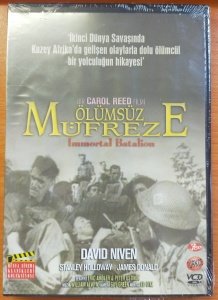 ÖLÜMSÜZ MÜFREZE - IMMORTAL BATALION - CAROL REED - VCD SIFIR
