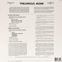 THELONIOUS MONK - MONK (1956) feat. SONNY ROLLINS & FRANK FOSTER - LP PRESTIGE 2015 EDITION SIFIR PLAK