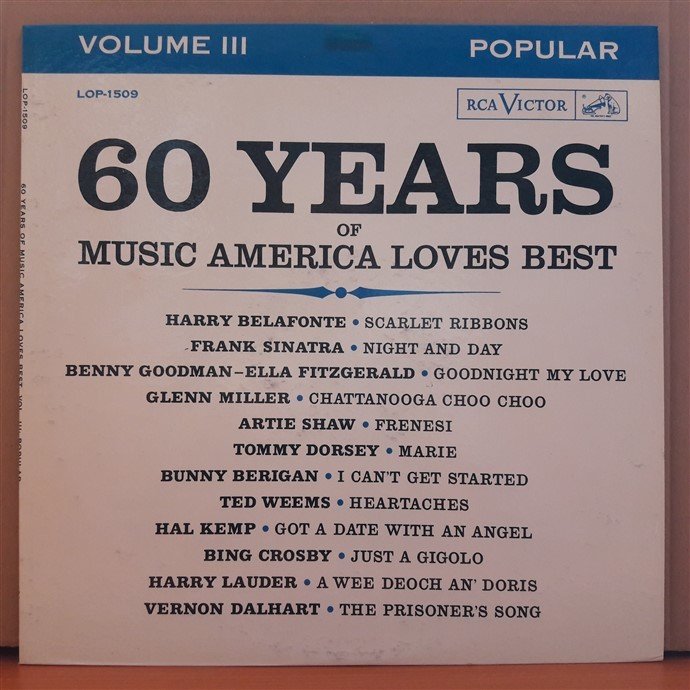 60 YEARS OF MUSIC AMERICA LOVES BEST VOLUME III POPULAR - LP 2.EL PLAK