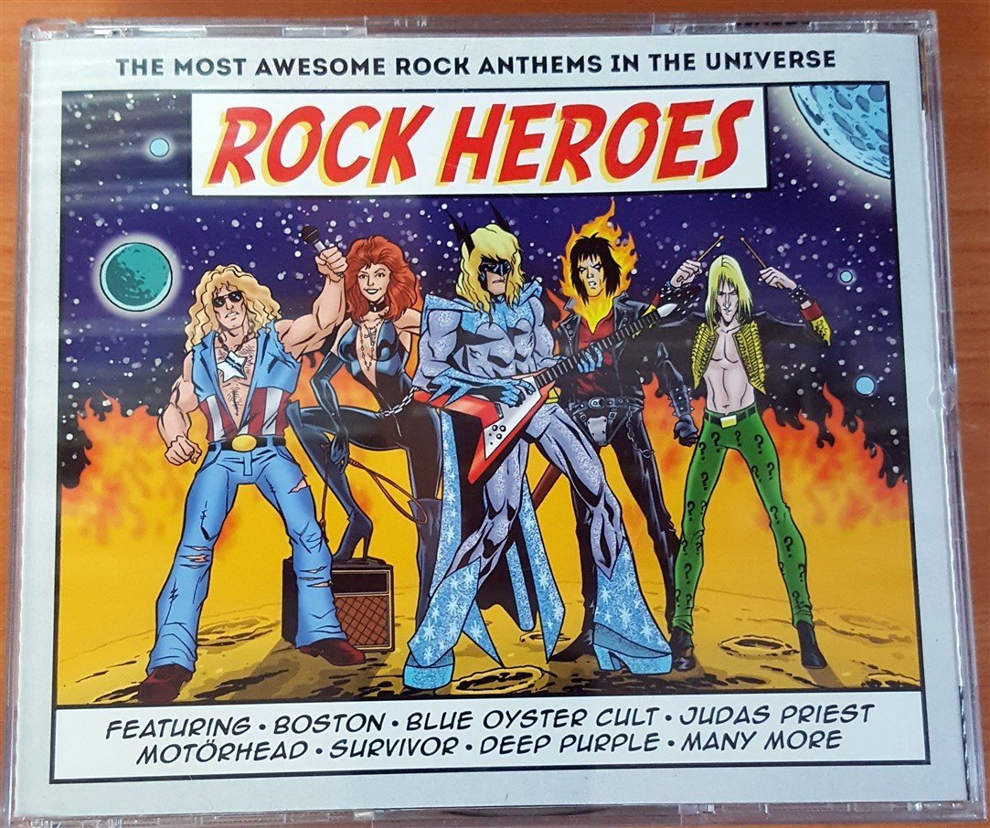 ROCK HEROES - COMPILATION BOSTON BLUE OYSTER CULT SURVIVOR JUDAS PRIEST 3CD 2.EL