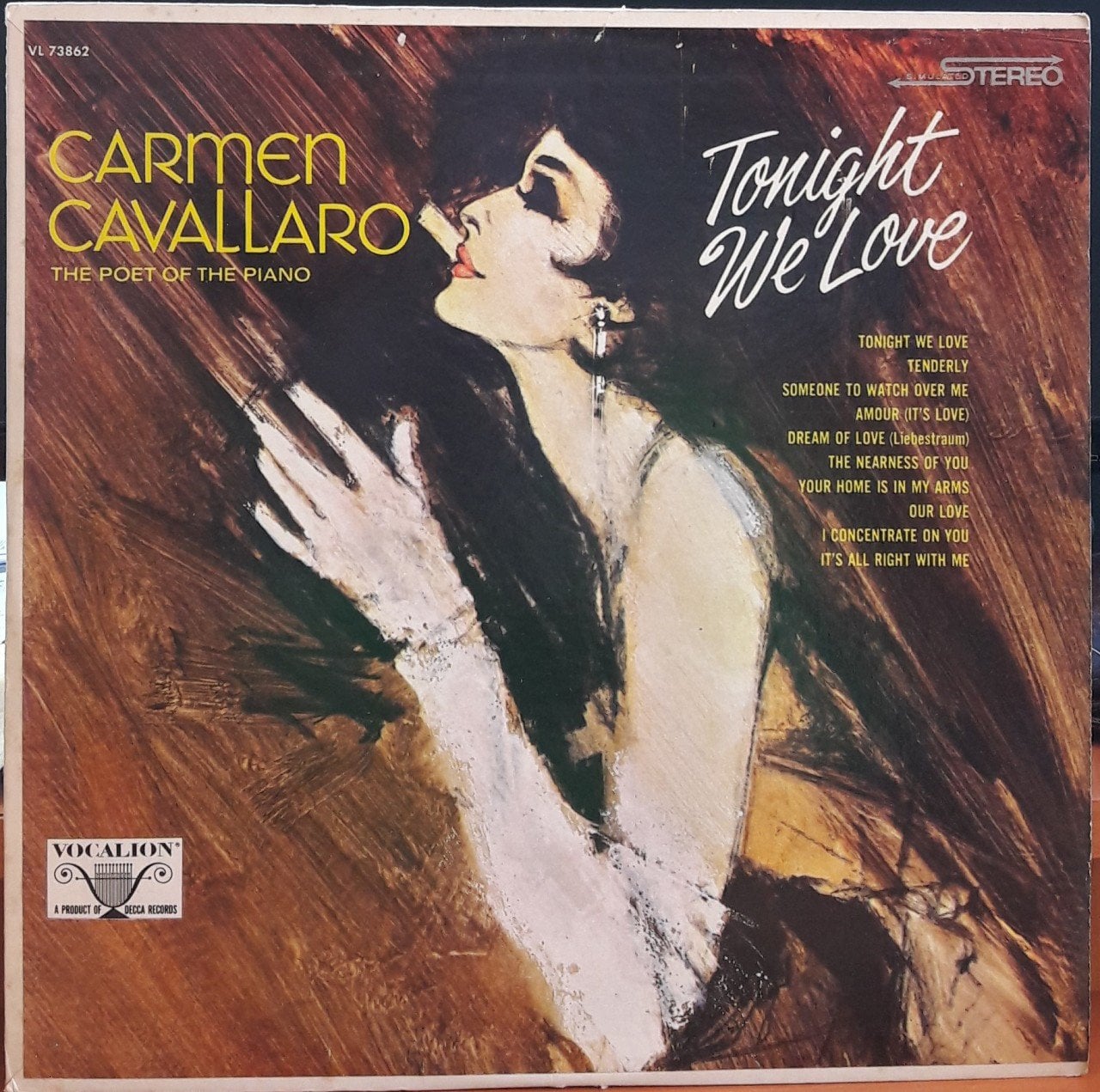 CARMEN CAVALLARO - TONIGHT WE LOVE - PLAK 2.EL