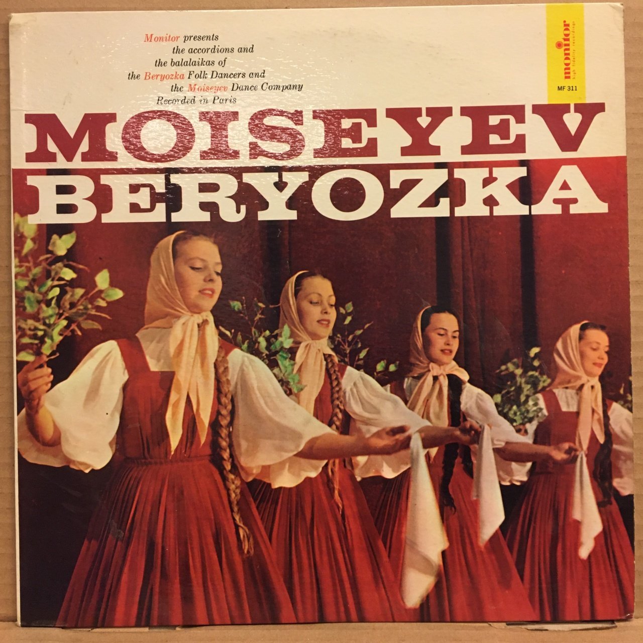 MOISEYEV / BERYOZKA, ACCORDIONS & BALALAIKAS RUSSIAN FOLK (1958) 2.EL PLAK