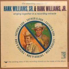 HANK WILLIAMS, SR. & HANK WILLIAMS, JR. - FATHER & SON 1965 MONO 2.EL PLAK