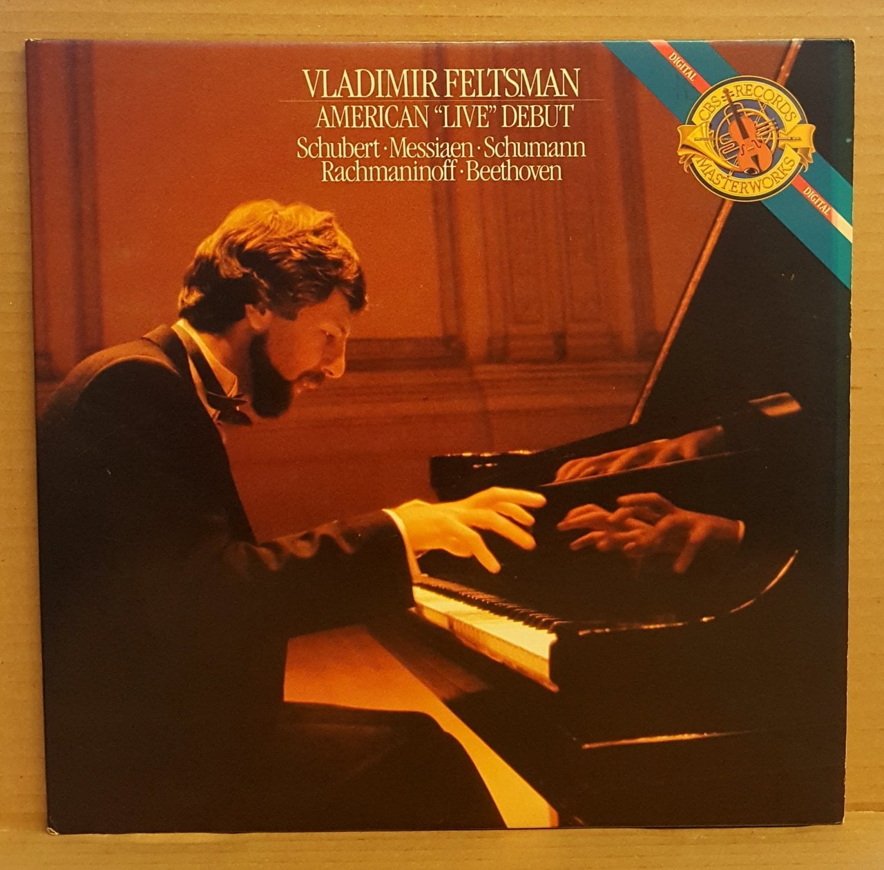 VLADIMIR FELTSMAN (PIANO) - AMERICAN LIVE DEBUT SCHUBERT MESSIAEN SCHUMANN - 2LP 2.EL PLAK