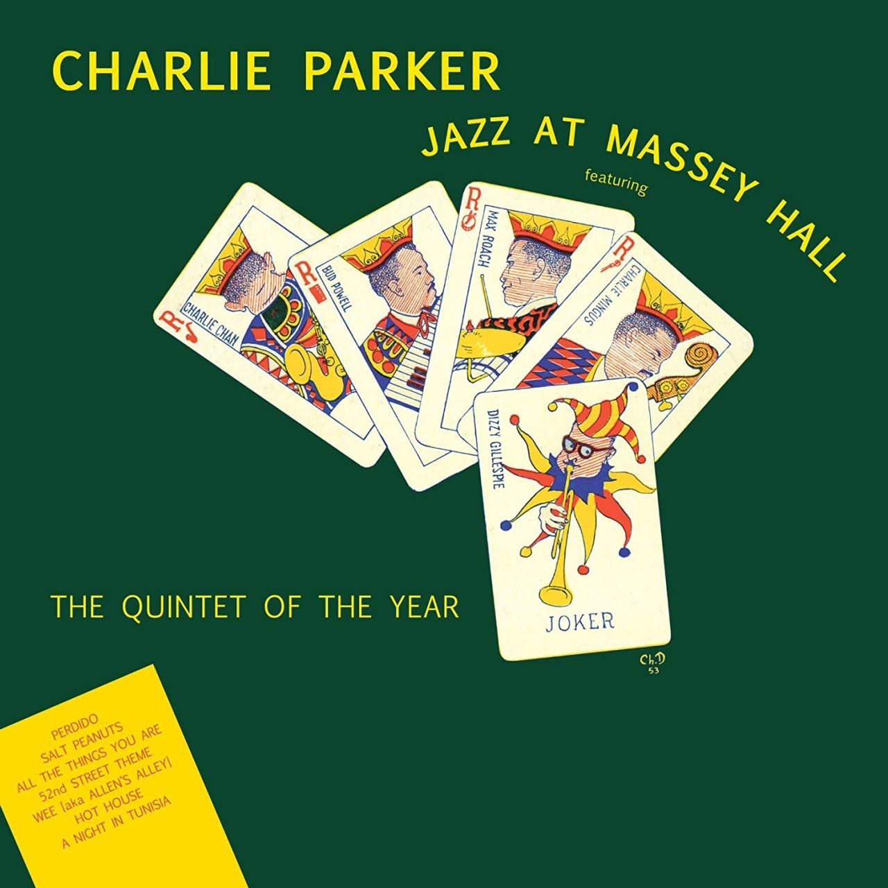 CHARLIE PARKER - JAZZ AT MASSEY HALL (1956) - LP 180GR YELLOW COLOURED 2018 EDITION SIFIR PLAK
