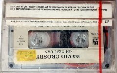 DAVID CROSBY - OH YES I CAN (1989) TOPKAPI CASSETTE MADE IN TURKEY ''NEW''