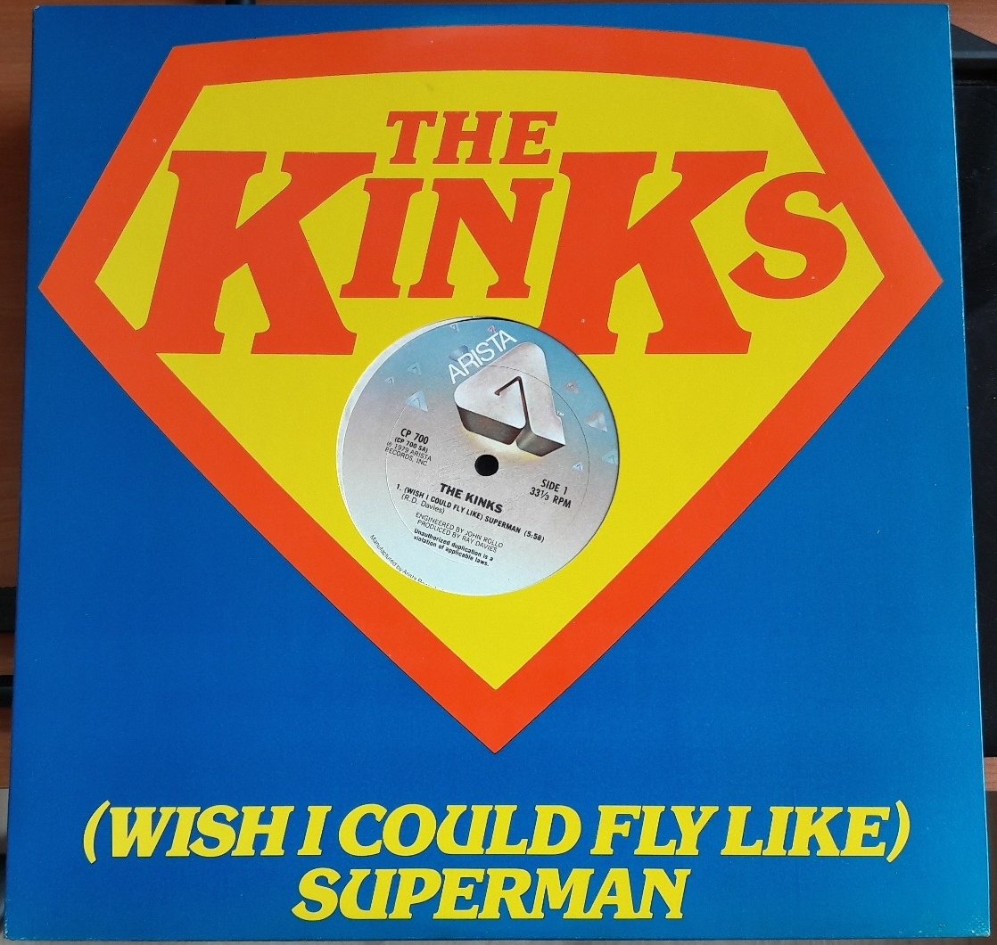 KINKS - (WISH I COULD FLY LIKE) SUPERMAN (1979) - 12'' MAXI SINGLE PLAK 2.EL