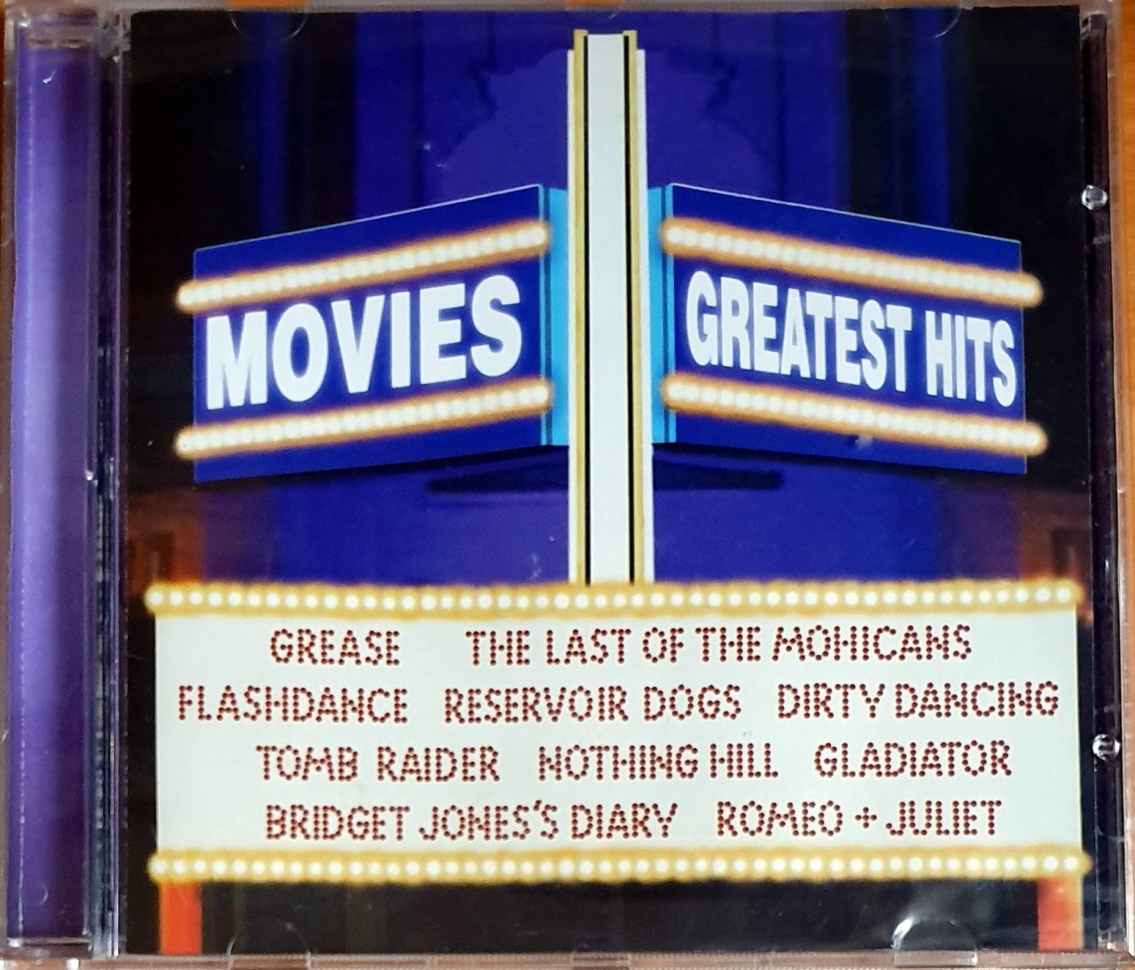 MOVIES GREATEST HITS / GREASE, THE LAST OF THE MOHICANS, FLASHDANCE, RESERVOIR DOGS, DIRTY DANCING, TOMB RAIDER (2002) - CD 2.EL