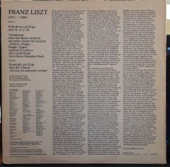 LISZT: ORGELWERKE, HANS-GÜNTHER WAUER - PLAK 2.EL