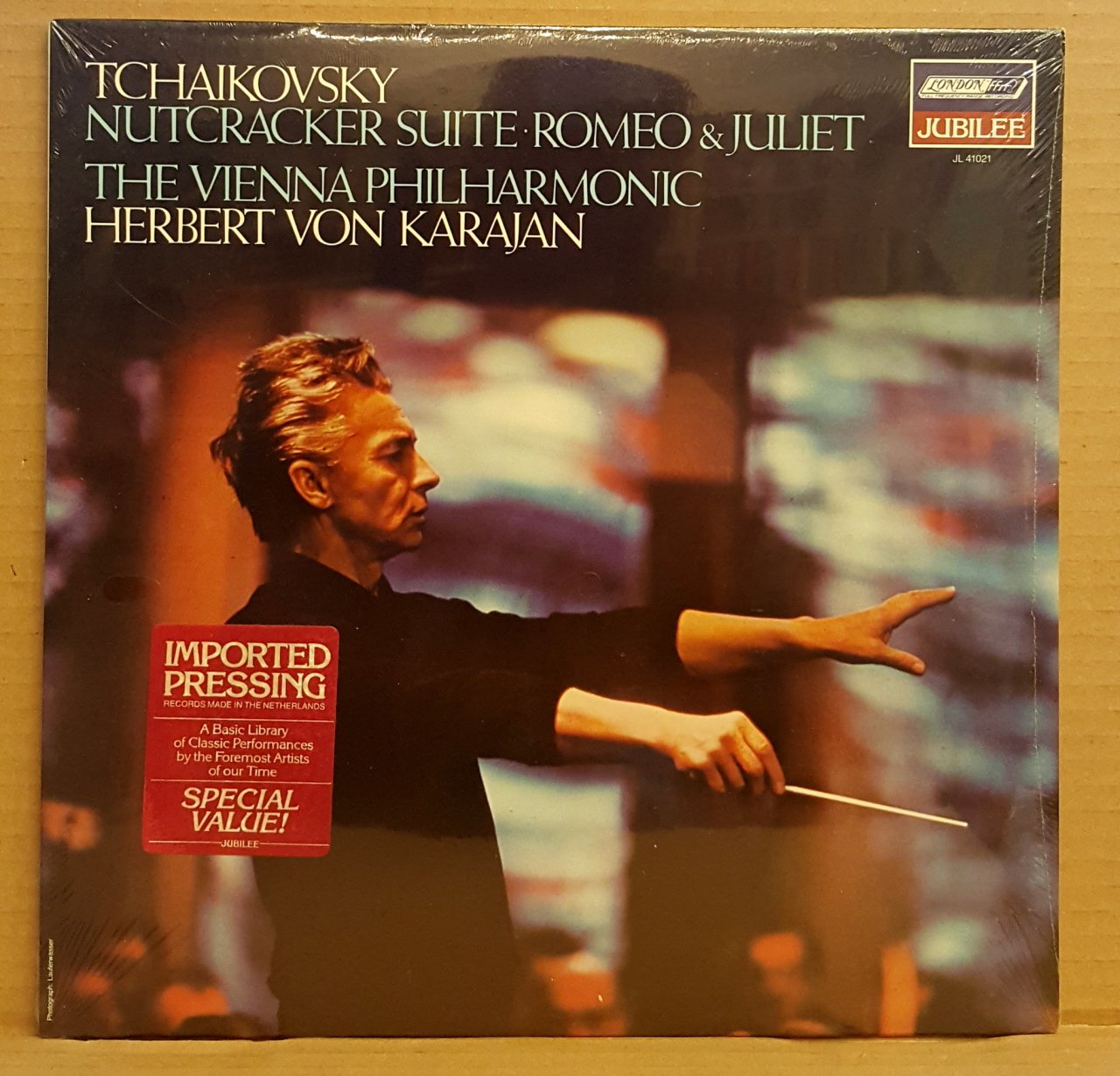 TCHAIKOVSKY - NUTCRACKER SUITE/ROMEO & JULIET/KARAJAN VIENNA PHIL.ORCH (1982) - LP DÖNEM BASKI SIFIR PLAK