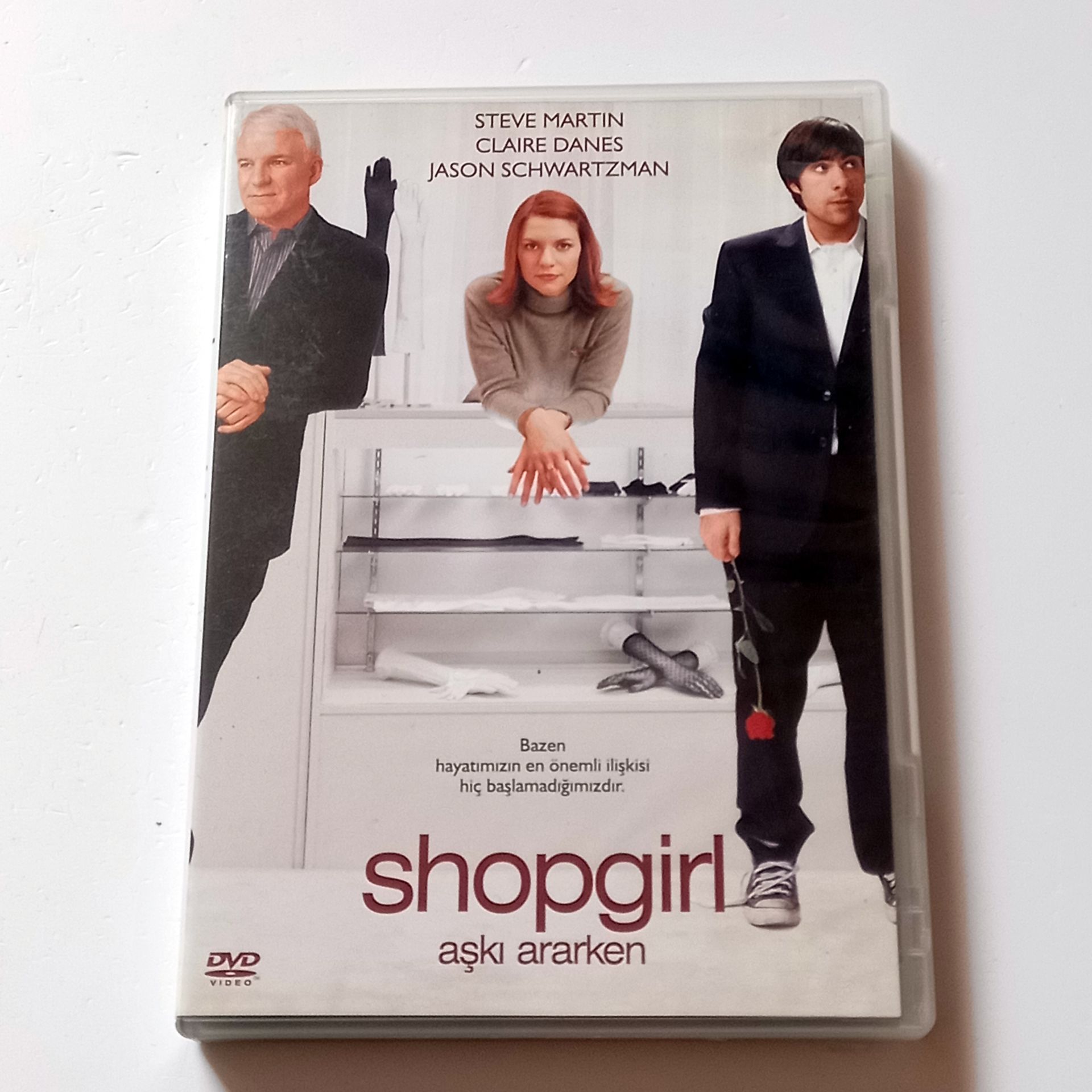 SHOPGIRL - AŞKI ARARKEN - STEVE MARTIN, CLAIRE DANES, JASON SCHWARTZMAN - DVD 2.EL