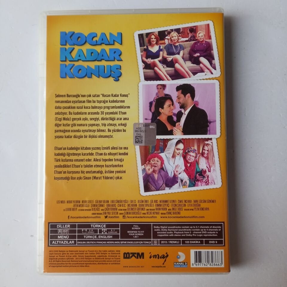 KOCAN KADAR KONUŞ - EZGİ MOLA - MURAT YILDIRIM - DVD 2.EL