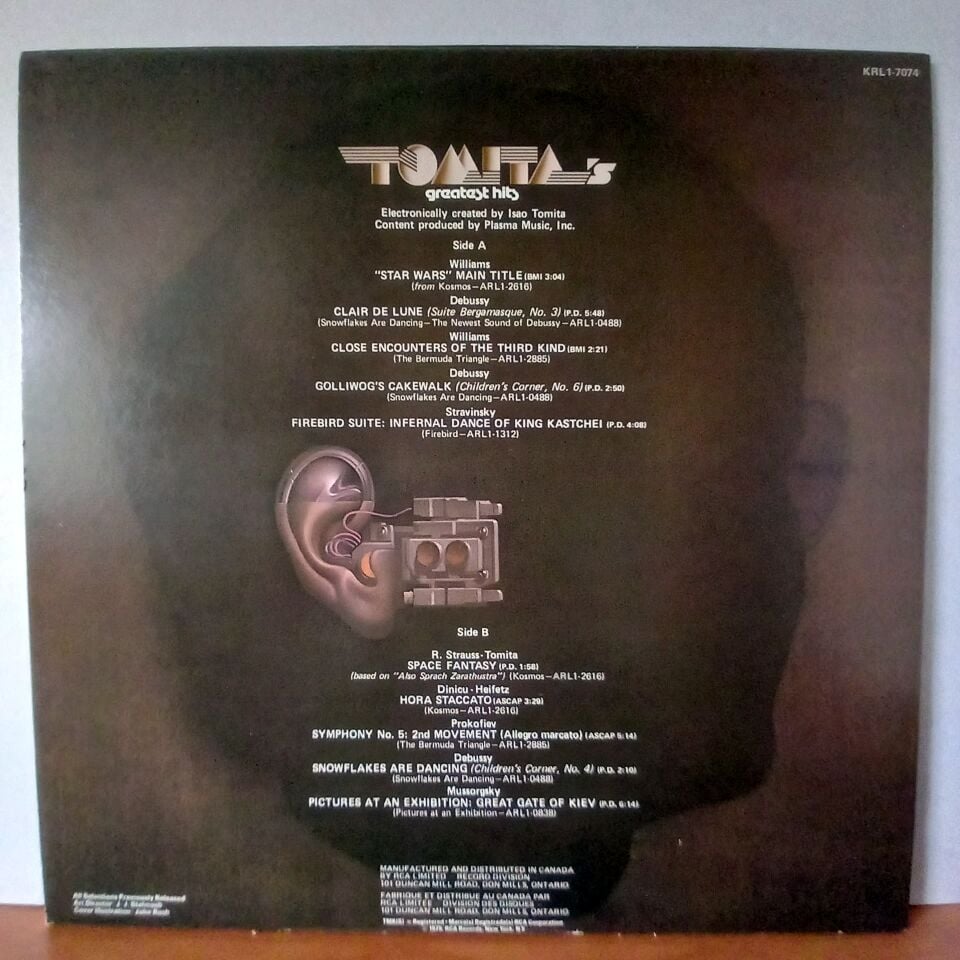 TOMITA – TOMITA'S GREATEST HITS (1979) - LP 2.EL PLAK