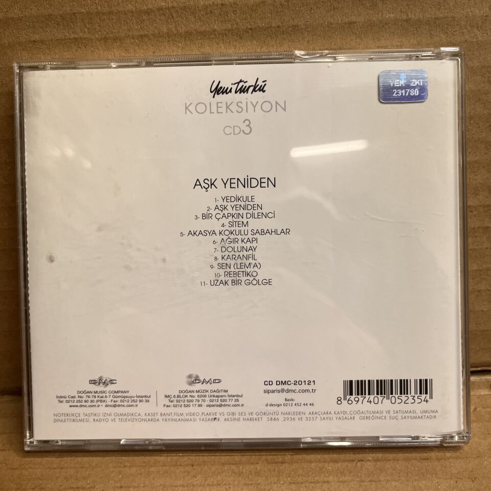 YENİ TÜRKÜ - KOLEKSİYON 3 / AŞK YENİDEN (2003) - CD 2.EL