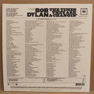 BOB DYLAN - THE TIMES THEY ARE A-CHANGIN ' (1964) - LP 180GR MONO 2017 EDITION SIFIR GİBİ 2.EL PLAK