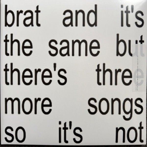 CHARLI XCX – BRAT AND IT'S THE SAME BUT THERE'S THREE MORE SONGS SO IT'S NOT (2024) - LP WHITE VINYL BEYAZ RENKLİ SIFIR PLAK
