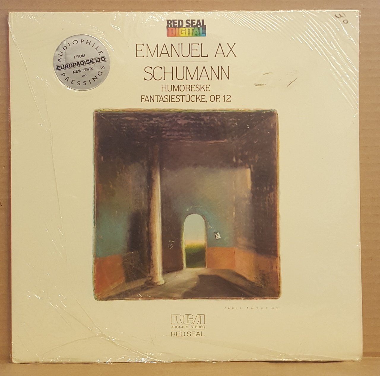 SCHUMANN - HUMORESKE / FANTASIESTUCKE / EMANUEL AX (PIANO) (1982) - LP DÖNEM BASKI SIFIR PLAK