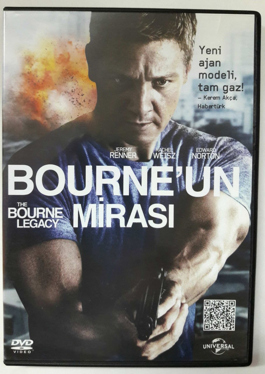 BOURNE'UN MİRASI - THE BOURNE LEGACY - JEREMY RENNER - RACHEL WEISZ - EDWARD NORTON - DVD 2.EL