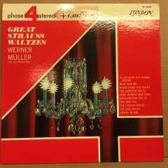 WERNER MÜLLER ORC. GREAT STRAUSS WALTZES 2.EL PLAK