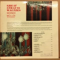 WERNER MÜLLER ORC. GREAT STRAUSS WALTZES 2.EL PLAK