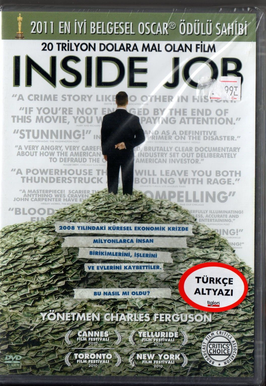 INSIDE JOB - MATT DAMON - CHARLES FERGUSON - DVD AMBALAJINDA SIFIR