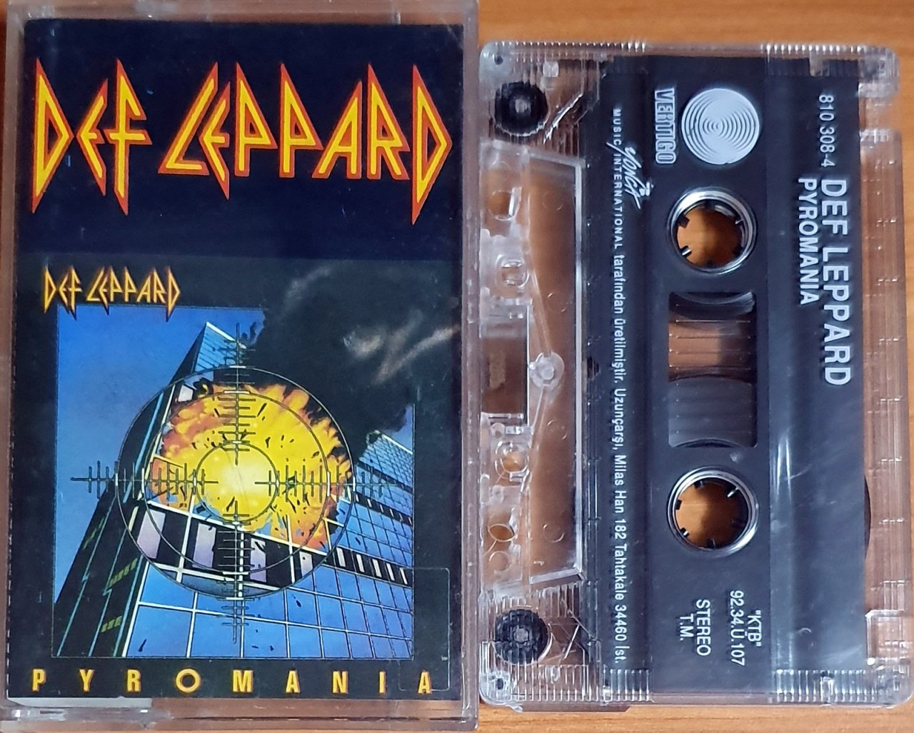 DEF LEPPARD - PYROMANIA (1992) - KASET YONCA 2.EL