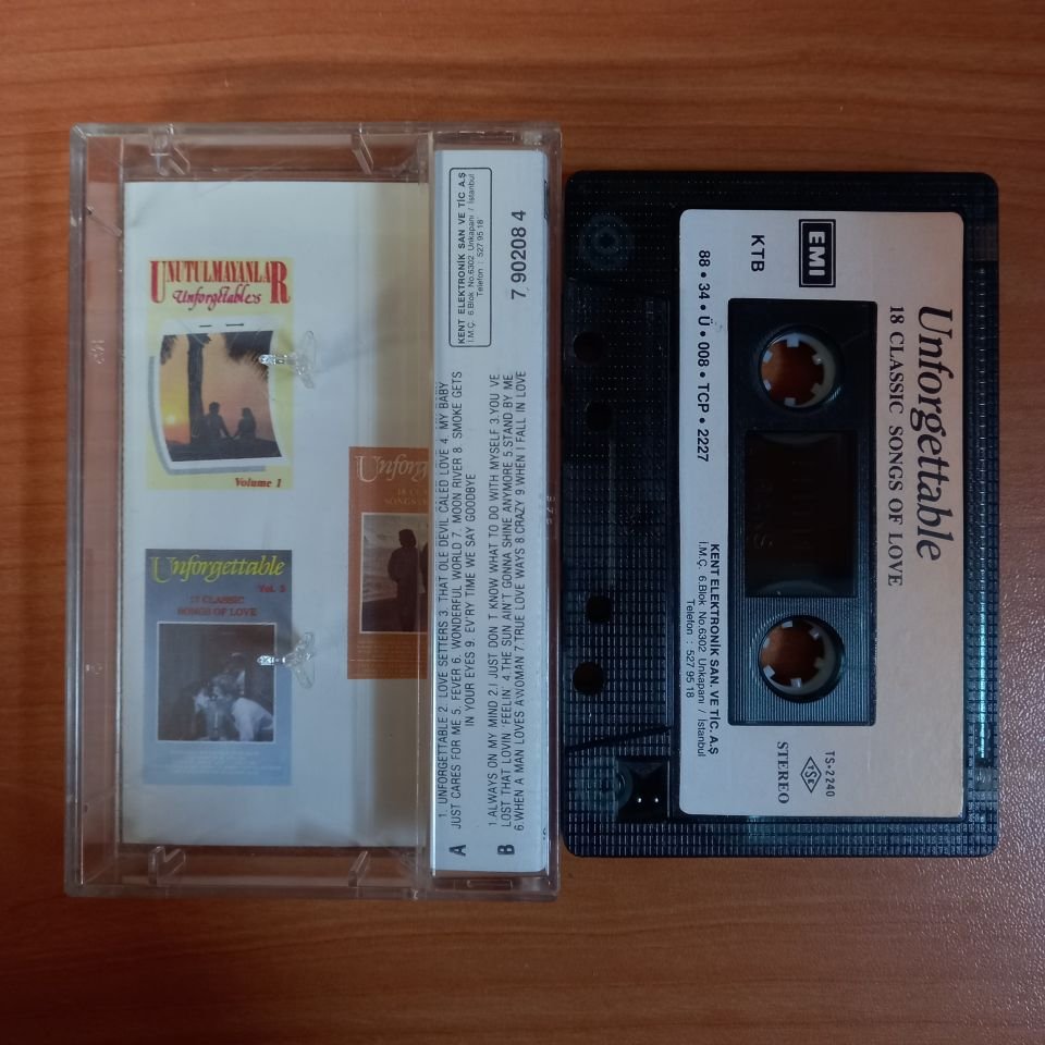 UNFORGETTABLE / 18 CLASSIC SONGS OF LOVE (1988) - KASET 2.EL